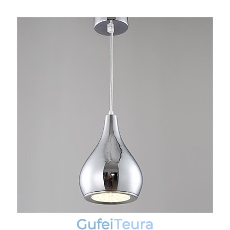 תאורת תליון מתכת עכשווית מודרנית גלובוס מצופה אלקטרו