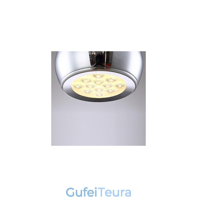 תאורת תליון מתכת עכשווית מודרנית גלובוס מצופה אלקטרו