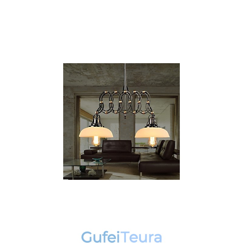 וינטג' מתיחה תליון אור מנורות תליון נגד מנורות תעשייתי בית קפה מתלה תאורה תאורה