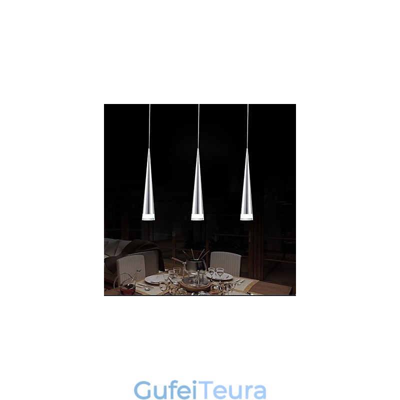 אור תליון מתכת כרום מודרני מודרני