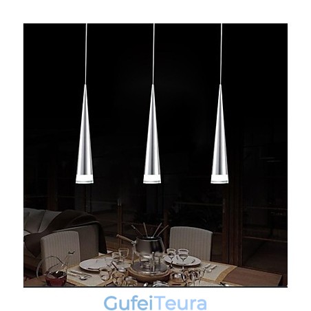 אור תליון מתכת כרום מודרני מודרני