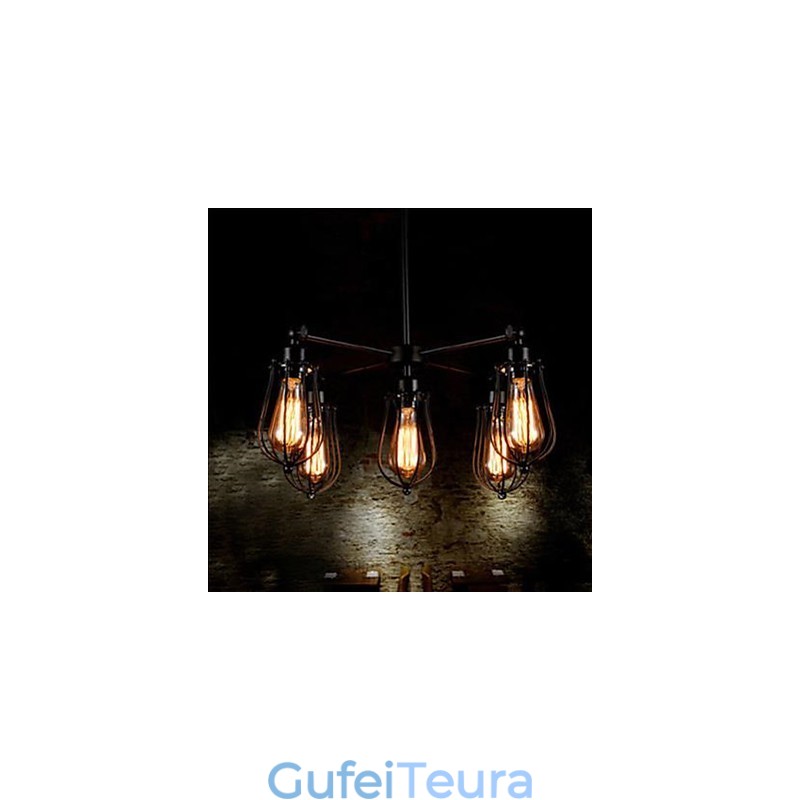 אמריקאי תעשייתי שיקום דרכים עתיקות יומין אשכוליות 5 ראשי Droplight