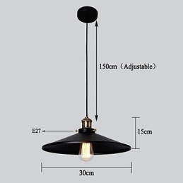 סגנון אירופאי רטרו קלאסי תליון אמנות Droplight לתת קוטר נורה 30 ס"מ