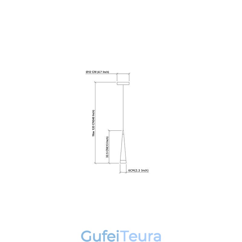 אור תליון מתכת כרום מודרני מודרני