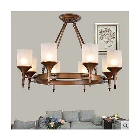 נברשת ברזל יצוק רטרו פסטורלית