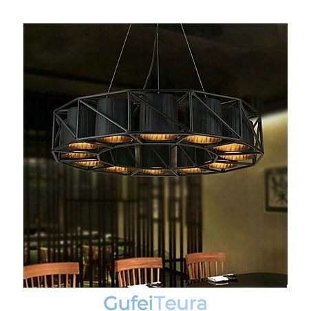 מוסך אור תליון מתכת ציור וינטג'