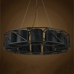 מוסך אור תליון מתכת ציור וינטג'