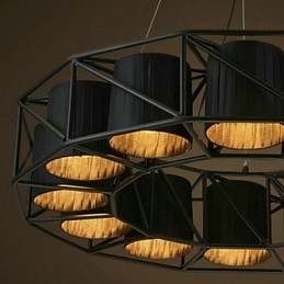 מוסך אור תליון מתכת ציור וינטג'