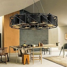 מוסך אור תליון מתכת ציור וינטג'