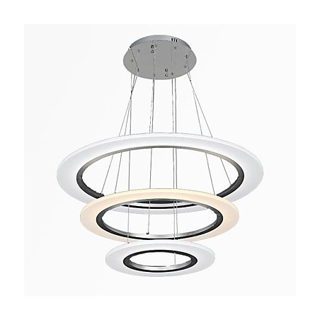 3 טבעת צורת DIY אקריליק תליון אור מנורות תקרה גופי נברשת עם