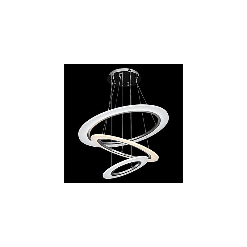 3 טבעת צורת DIY אקריליק תליון אור מנורות תקרה גופי נברשת עם