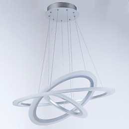 3 טבעת צורת DIY אקריליק תליון אור מנורות תקרה תאורת נברשת