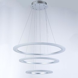 3 טבעת צורת DIY אקריליק תליון אור מנורות תקרה תאורת נברשת