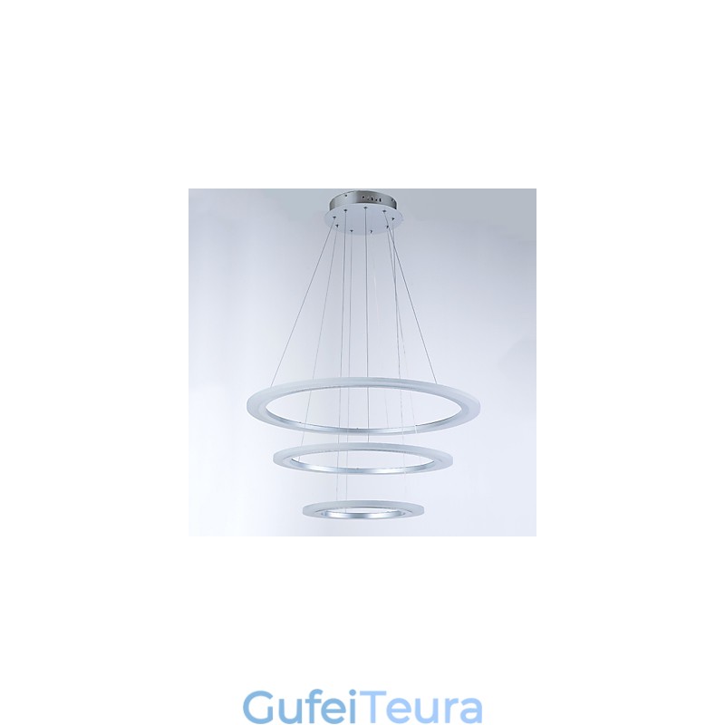 3 טבעת צורת DIY אקריליק תליון אור מנורות תקרה תאורת נברשת