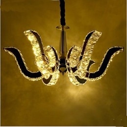 מנורת קריסטל מודרנית יוקרה נר תליון קריסטל