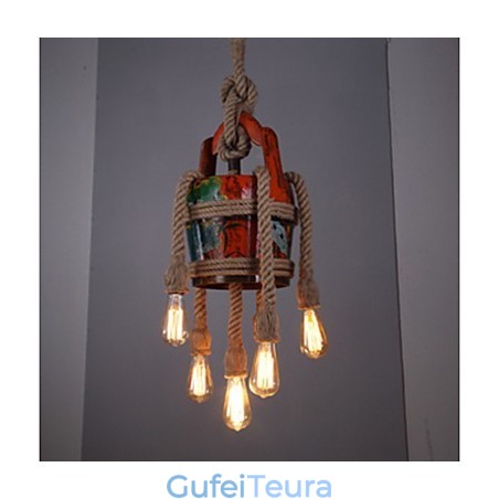 ביתן קנבוס אמריקאי נברשת נברשת דפוס רטרו של מוצרים מוגנים בפטנט