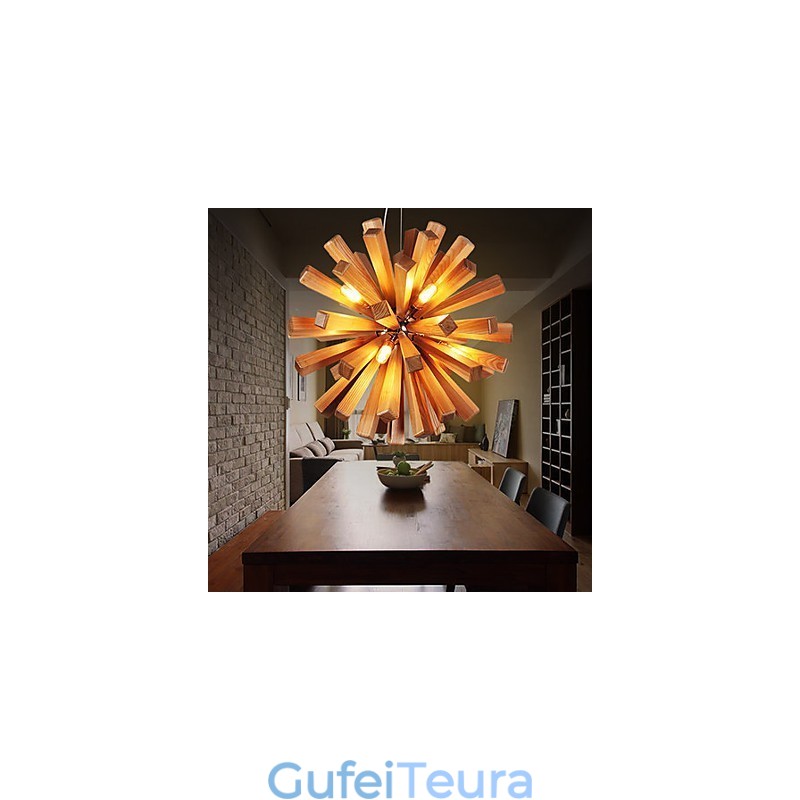 אורות תליון קאנטרי עץ במבוק