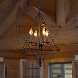 רטרו קלאסי מתכת אורות תקרה פשוט מנורות תליון בית קפה מנורת תליון