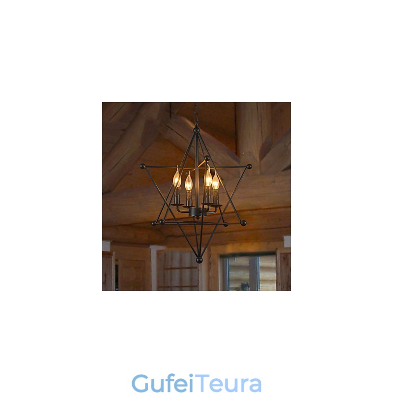 רטרו קלאסי מתכת אורות תקרה פשוט מנורות תליון בית קפה מנורת תליון