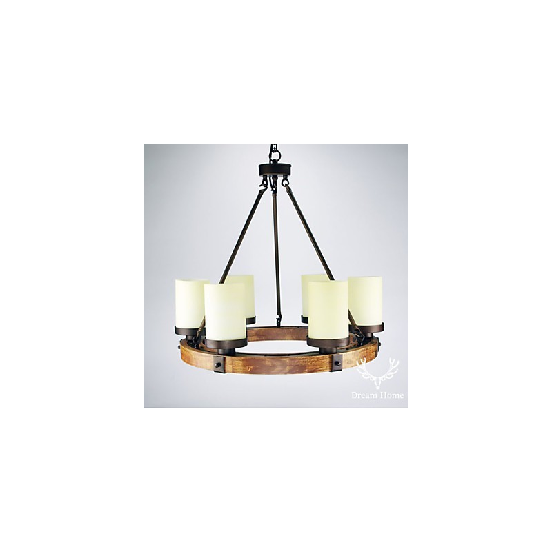 נברשת עץ עתיקה וינטג'