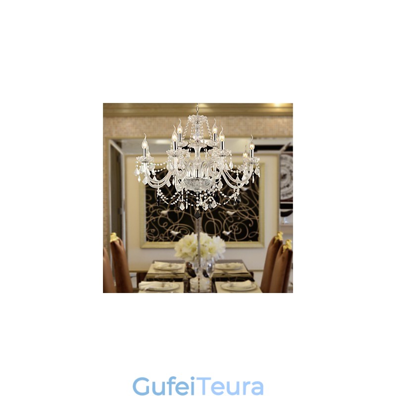 נברשת זכוכית אלקטרולית קריסטל לודג' כפרי