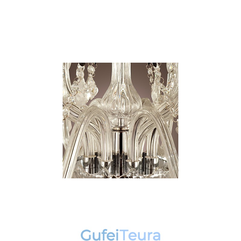 נברשת זכוכית אלקטרולית קריסטל לודג' כפרי