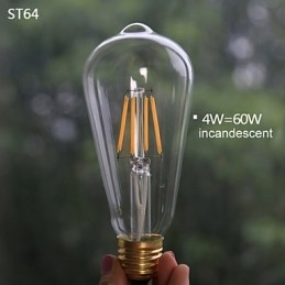 נורות תליון וינטג' 3 נורות ST64 נורות כלולות מערכת למעלה ולמטה