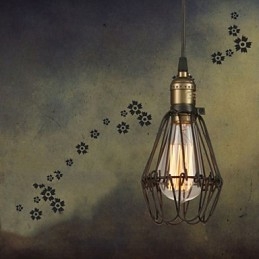 אורות תליון וינטג' בסגנון כפרי אמריקאי משחזר דרכים עתיקות ברזל יצוק כלוב קטן droplight