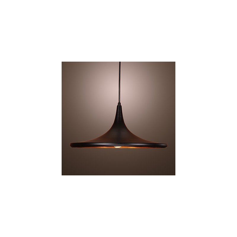 אור תליון אלומיניום עכשווי עם גוון שחור