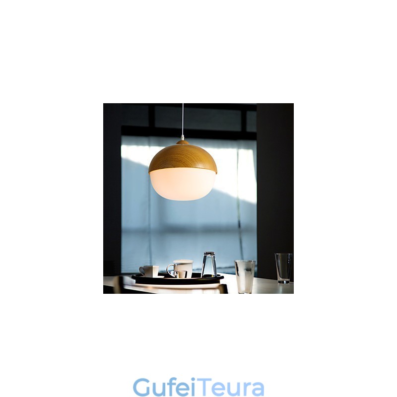 נורדי חוזה פטריות יצירתי אגוזים ראש יחיד מנורת נברשת זכוכית