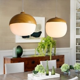 נורדי חוזה פטריות יצירתי אגוזים ראש יחיד מנורת נברשת זכוכית