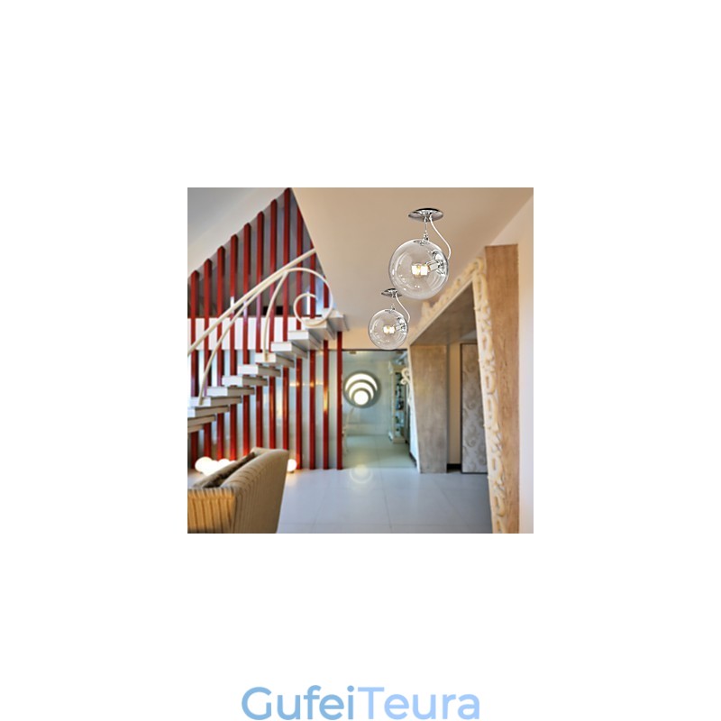 תאורת תליון בסגנון אנודייז מודרני עכשווי גלובוס מיני