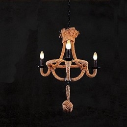 מסורתי קלאסי כפרי לודג' ציור וינטג' רטרו כפרי נברשת מתכת