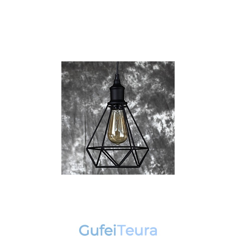 תליון כלוב ציפורים מפלדה קטנה אמריקאית וינטג' רטרו DIY Drop Light גוף תאורה תעשייתי לקישוט הבית