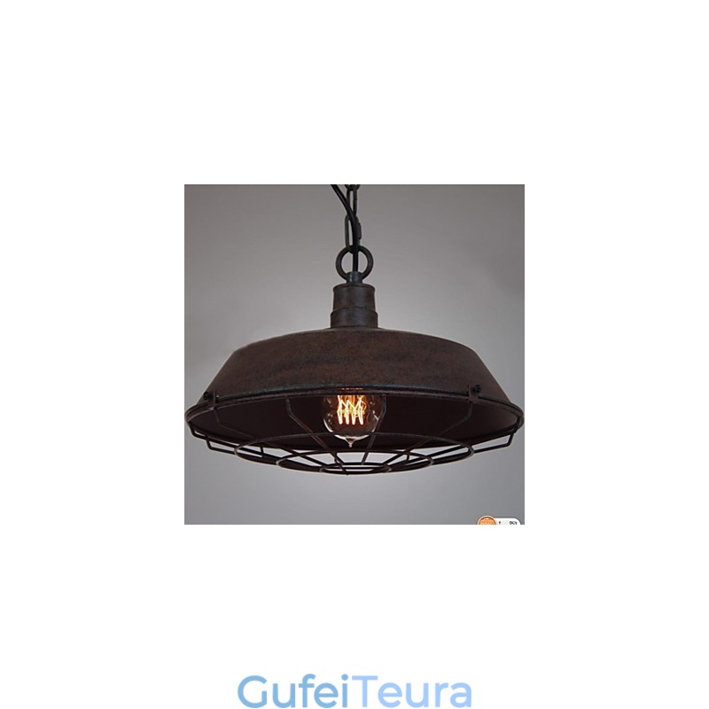 1 אור תליון מתכת וינטג' בהיר