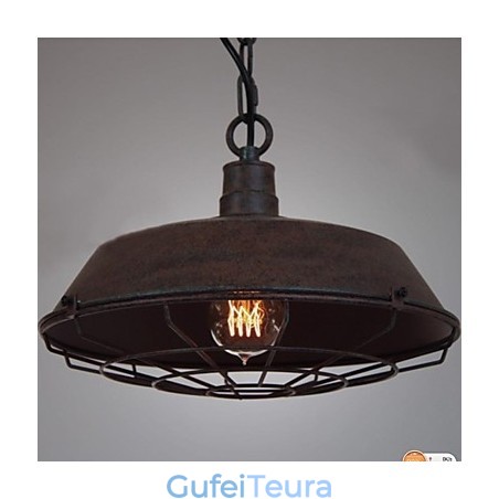 1 אור תליון מתכת וינטג' בהיר