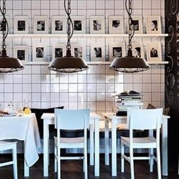 1 אור תליון מתכת וינטג' בהיר