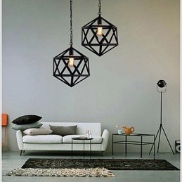 מנורת רטרו תעשייתית droplight משושה מקוריות אמנותית מברזל יצוק תליון אור