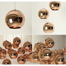 Creative Simple Glass Nordic רטרו כדור תליון מנורת אלקטרוניקה