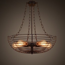 רטרו קלאסי מתכת אורות תקרה מנורות תליון פשוטות בית קפה מנורת תליון