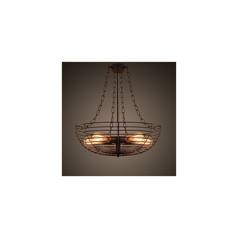 רטרו קלאסי מתכת אורות תקרה מנורות תליון פשוטות בית קפה מנורת תליון