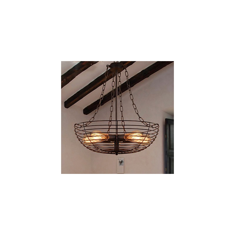 רטרו קלאסי מתכת אורות תקרה מנורות תליון פשוטות בית קפה מנורת תליון