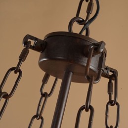 רטרו קלאסי מתכת אורות תקרה מנורות תליון פשוטות בית קפה מנורת תליון