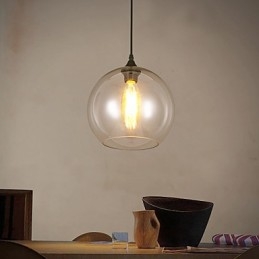 Creative Nordic Contracted Rural כדור זכוכית ראש יחיד DropLight
