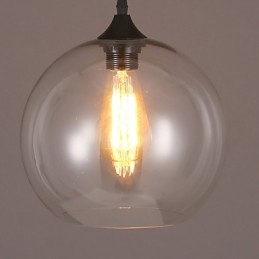 Creative Nordic Contracted Rural כדור זכוכית ראש יחיד DropLight