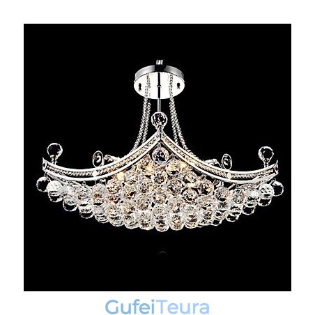 תליון מתכת מודרני מודרני קריסטל מצופה אלקטרו