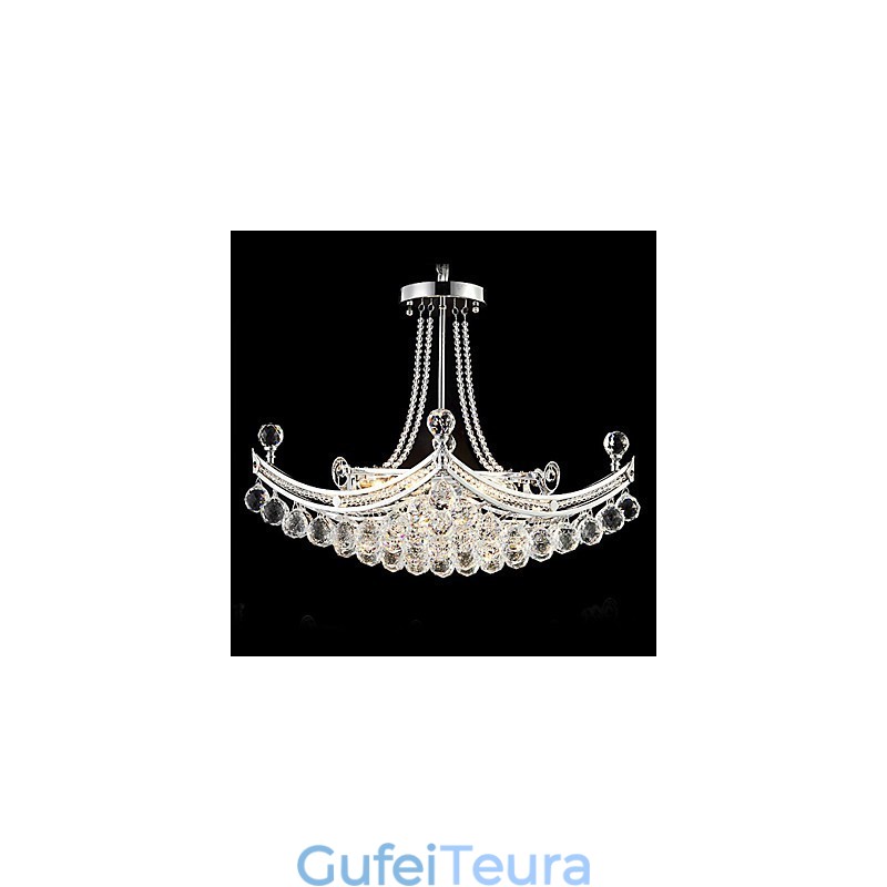 תליון מתכת מודרני מודרני קריסטל מצופה אלקטרו