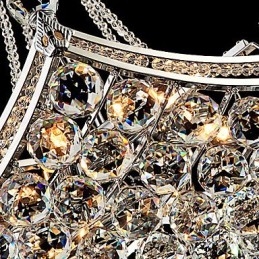 תליון מתכת מודרני מודרני קריסטל מצופה אלקטרו