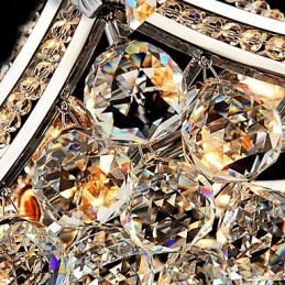 תליון מתכת מודרני מודרני קריסטל מצופה אלקטרו