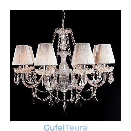 נברשת קריסטל יוקרה מודרנית מגורים 8 אורות